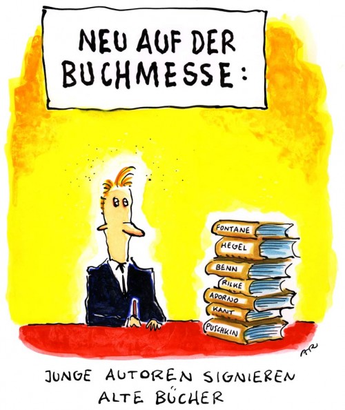Ari Plikat Cartoons » » Buchmesse