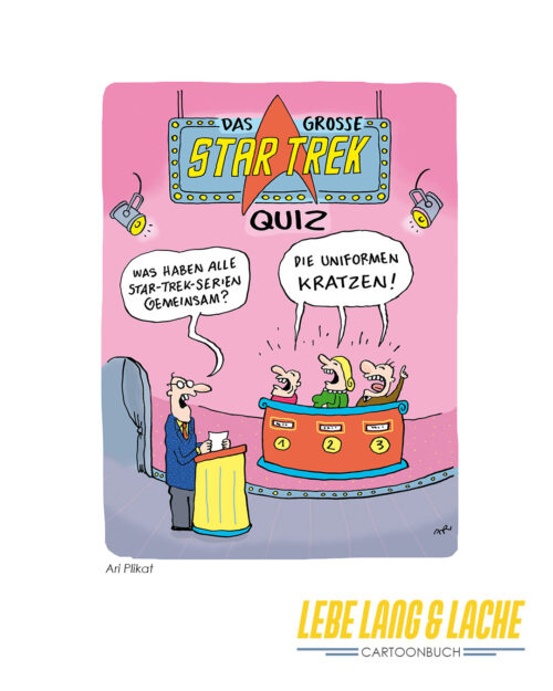 Cartoon zum Thema Star-Trek-Buch